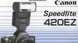 Canon Speedlite 420EZ flash