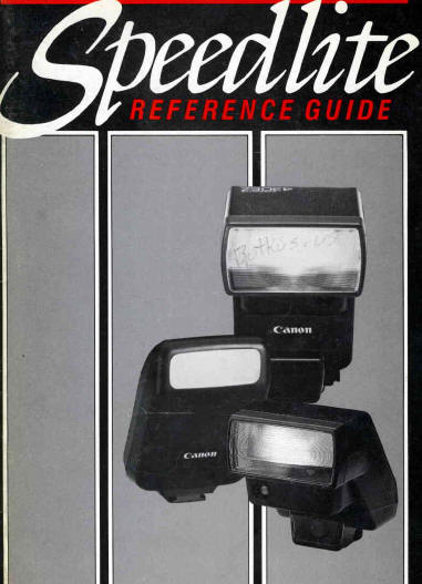 Canon Speedliter reference flash units