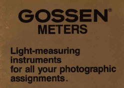 Gossen Meters