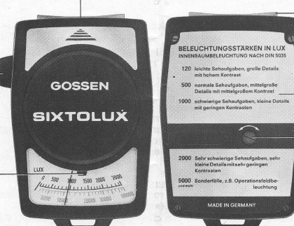 Gossen Sixtolux Mode D'Emploi