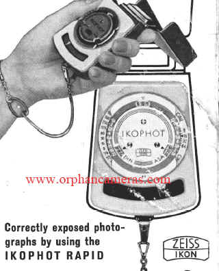 Ikophot Rapid light meter