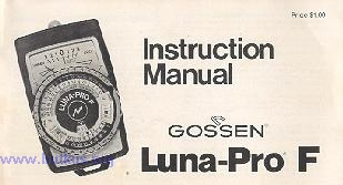 Gossen Luna Pro F