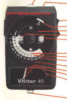 Vivitar 45 light meter