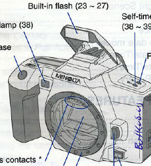 Minolta Dynax 303si camera