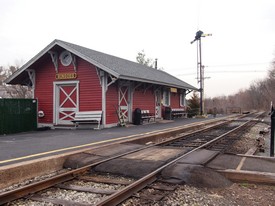 Historic Flemington N.J. post cards - Ringo's train stop - current view