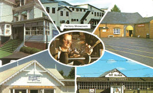 Historic Flemington N.J. post cards - Flemington Cut Glass post card
