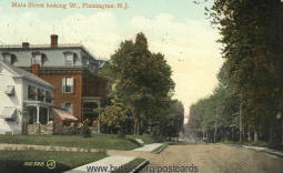 Historic Flemington N.J. post cards - Main Street - 1912